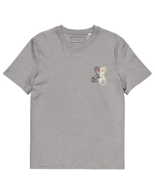 Anchor and Crew Gray Heather Four Busy Doing Nothing Editions Organic Cotton T-Shirt