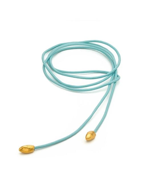 EVA REMENYI Blue Origin Bow Necklace