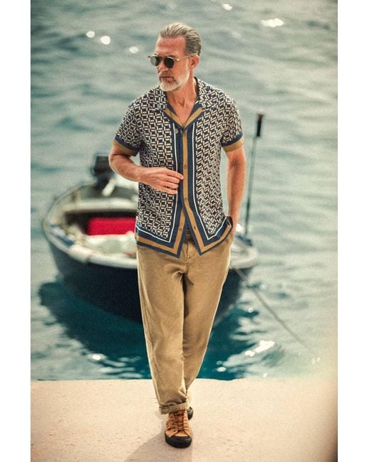 &SONS Trading Co Gray Capri Shirt for men