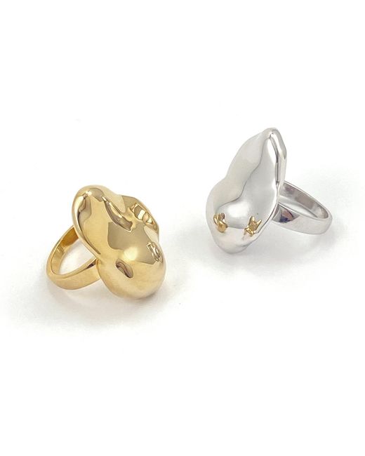 Biko Jewellery Metallic Molten Ring