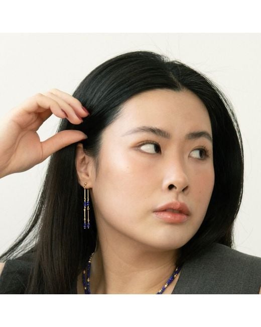 Inari Jewellery Blue Bamboo Vine Earrings Lapis Lazuli