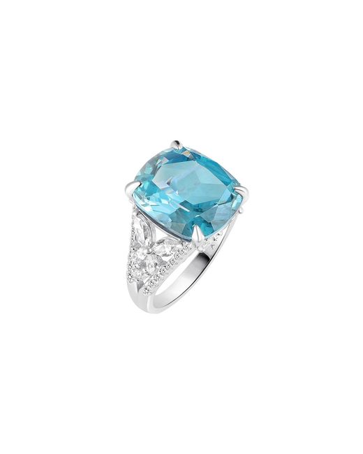 Arte Madrid Blue Gemma Cathedral Ring