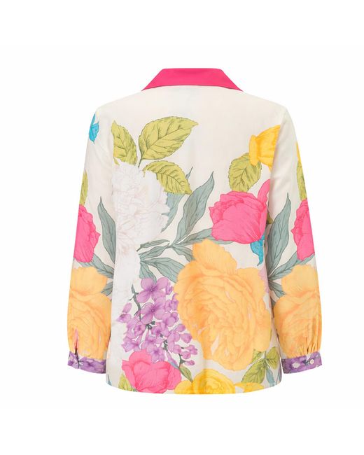LOVEIST STORE Pink Cladia Peony Garden Long Sleeve Shirt