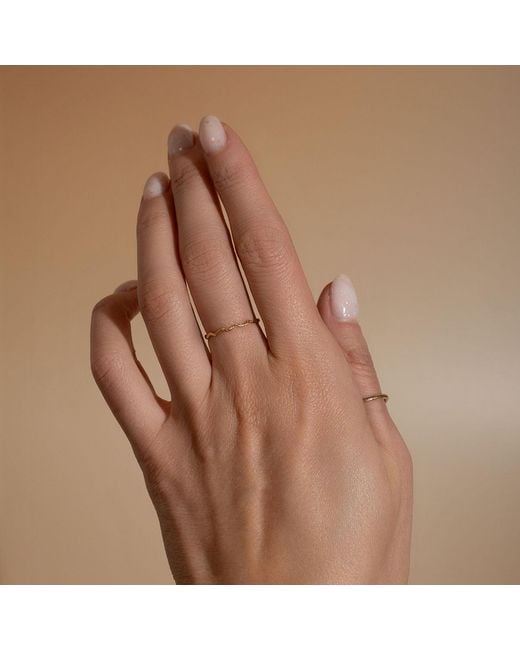 Kate Koel Metallic Dainty Snake Textured Ring