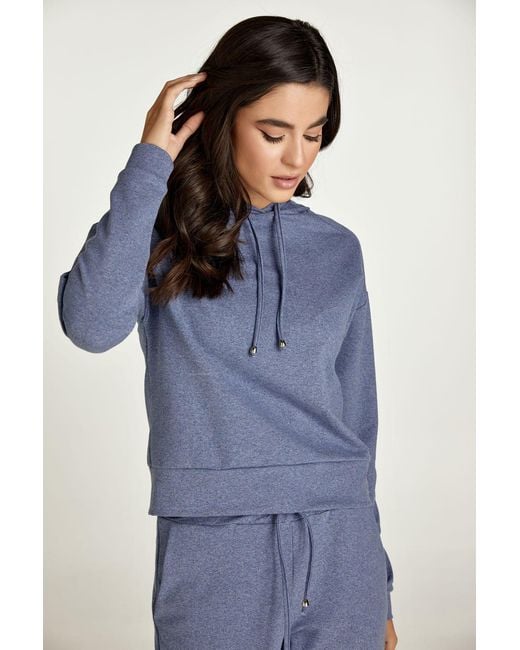 Conquista Blue Mélange Hooded Sweatshirt