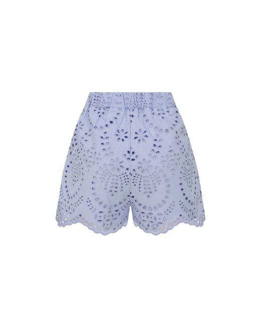 Thisisu Collection Blue Solstice Short -High Waist Broderie Short