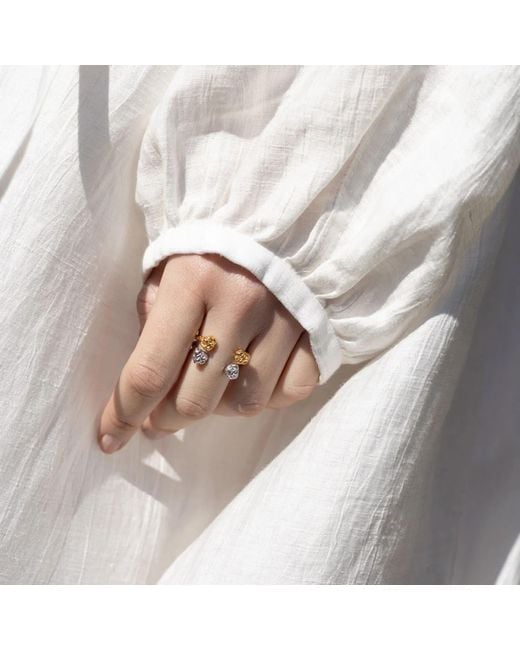 EVA REMENYI Metallic Archaic Nugget Ring