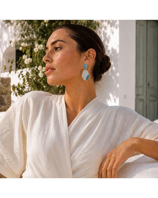 Rare Matters Jewelry Blue Cascade Gemstone Earring
