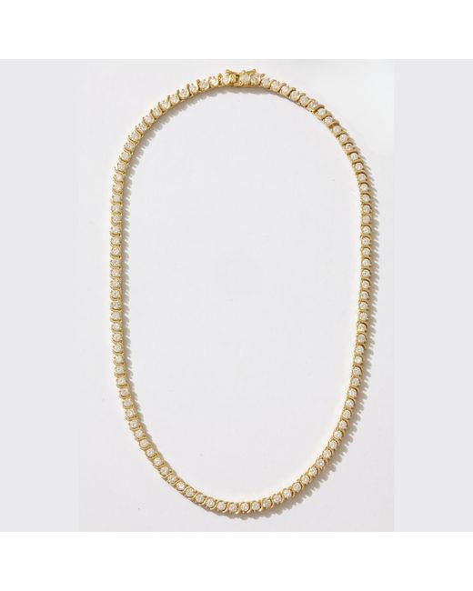 Alexie of Athens Metallic Heirloom Tennis Necklace