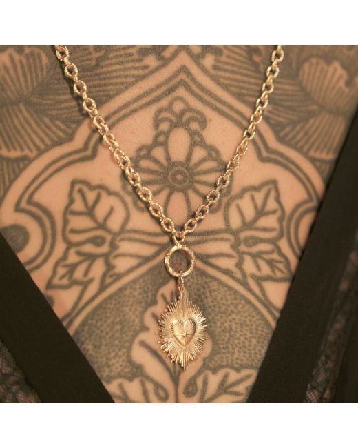 IN CAUDA VENENUM Metallic Akasha Necklace