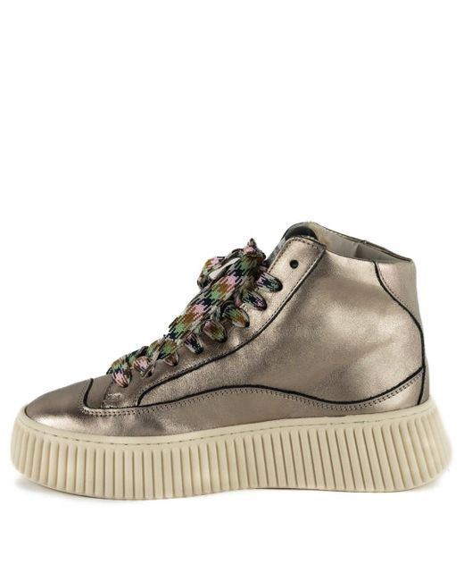 Keith Scarrott Shoes Brown Roma Hi-Top Trainer