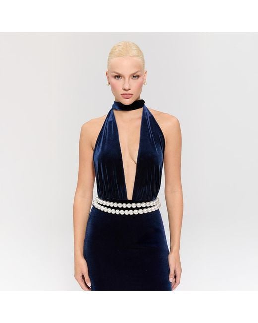 Nur Karaata Blue Emerald Empire Dress