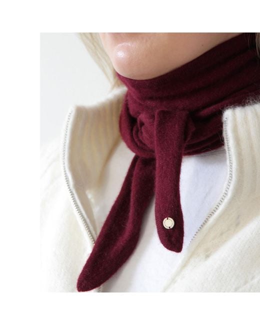 tirillm Red Ayla Small Neck Scarf