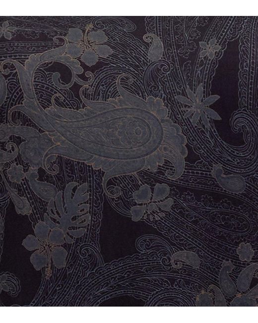 Lords of Harlech Blue Tina Paisley Explosion Muscle Tank