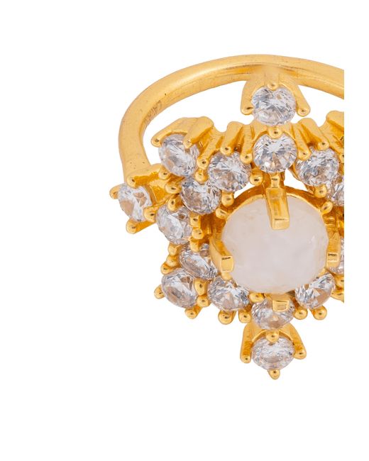 Lavani Jewels Metallic Altaira Moonstone Ring