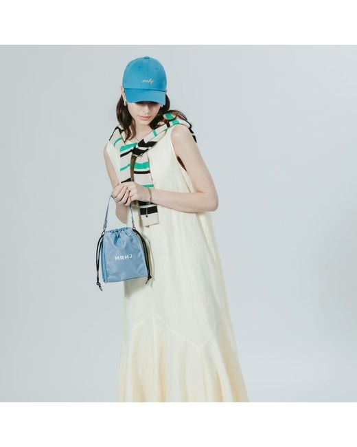 MARHEN.J Blue Recycled Nylon Mini Cross Bag