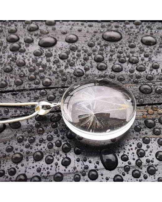 Laura Daili Metallic Neutrals Glass Pendant A Wish