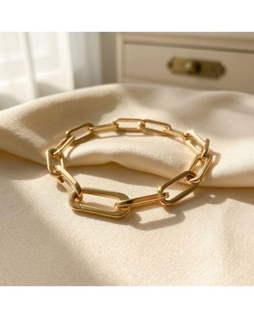 Harfi Metallic 18Ct Vermeil Plated Magic Link Charm Bracelet