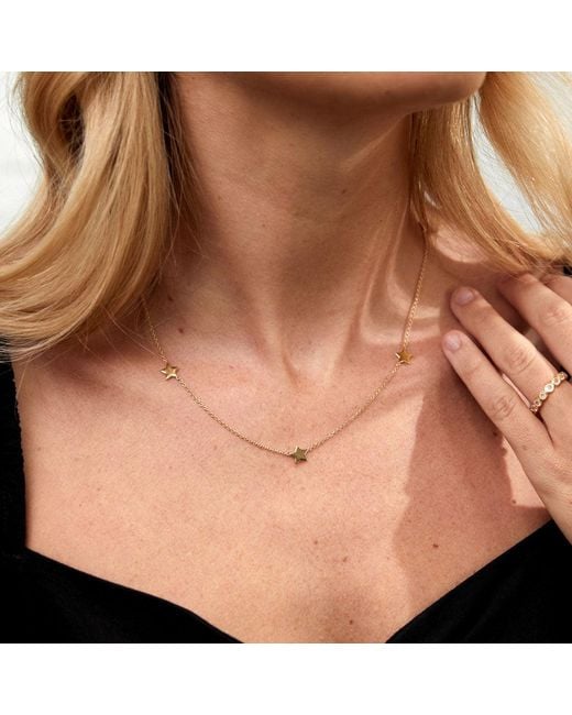 Auree Jewellery Metallic Alta Gold Vermeil Star Necklace