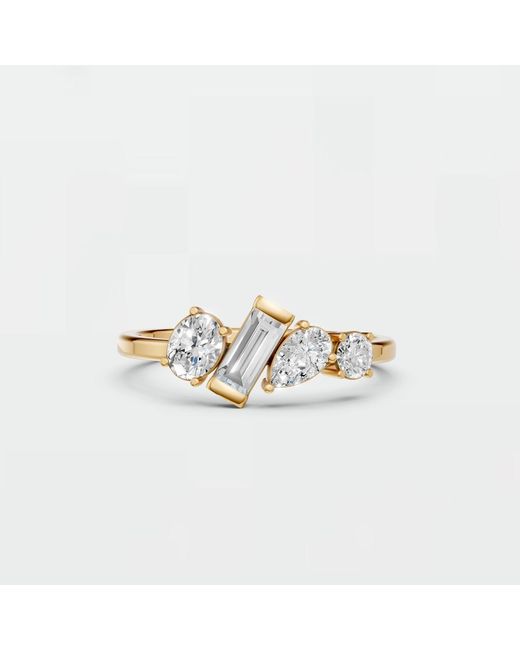 Aya Fine Jewelry Metallic Multi-Shape Lab Diamond Ring