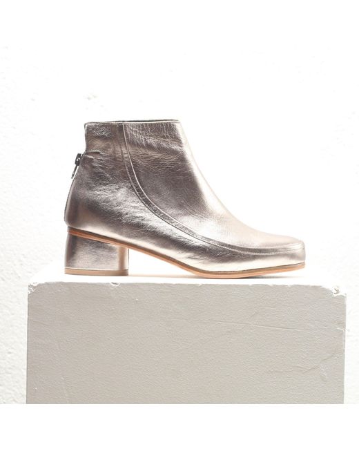 Mafalda Metallic Aphrodite Ankle Boots
