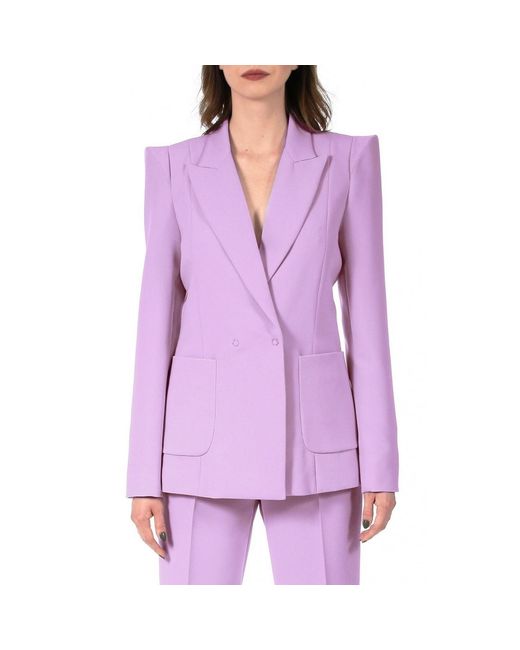 AGGI by HALEWSKI Purple Samantha Crocus Blazer