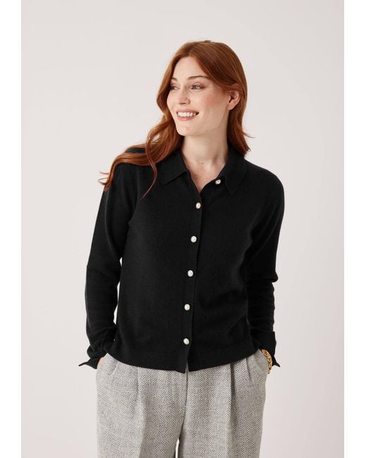 Loop Cashmere Black Knitted Shirt