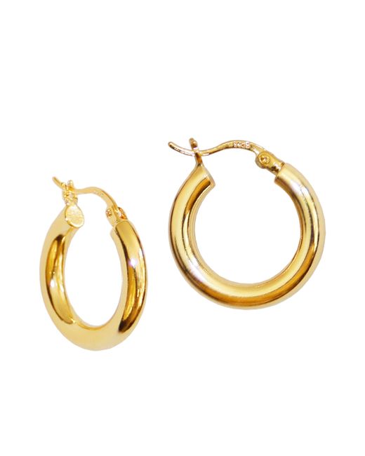 Ninemoo Metallic Gold Hoops Earrings