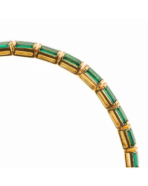 Belinda Jewelz Metallic Bianca Baguette Tennis Bracelet
