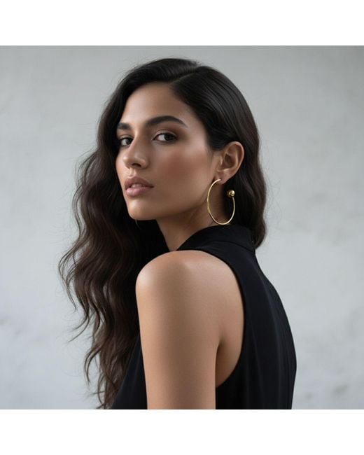 Jaredjamin Metallic Orbita Comet Earrings