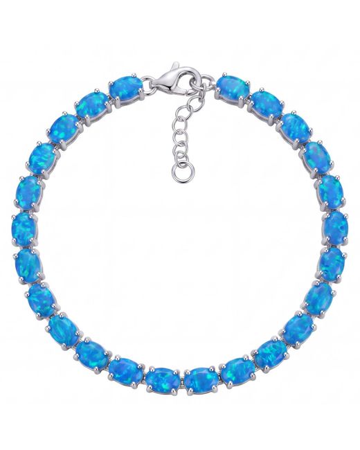 Latelita London Blue Opal Tennis Bracelet