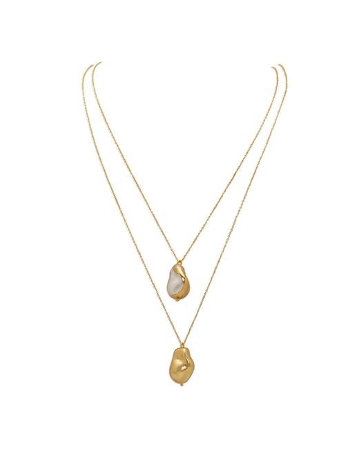 Dhwani Bansal Metallic Kora Pendants With Baroque Pearls