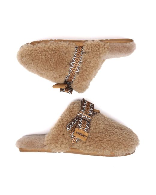 EverAu Australia Brown Moorhen Bow Slippers