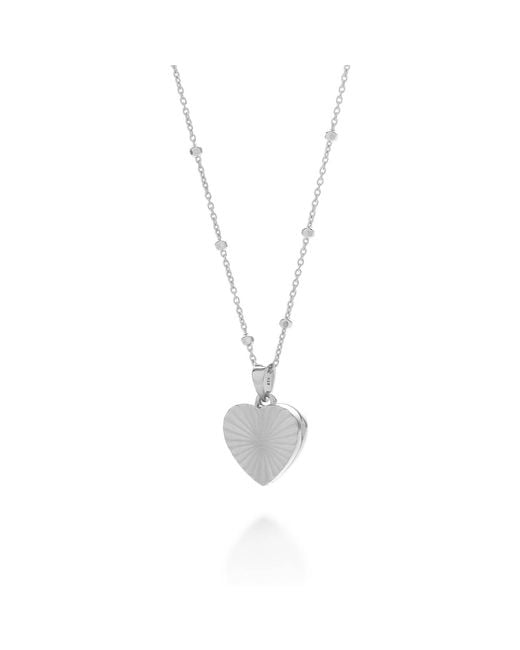 Nellou Jewellery Metallic Aura Heart Locket Necklace