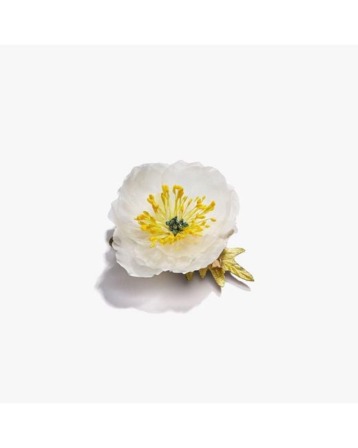 Helena Simon Metallic The Poppy Floral Brooch