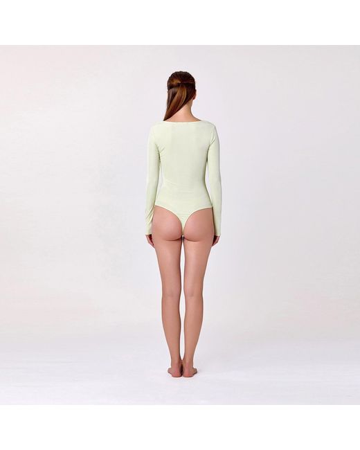 Smart and Joy Pink Square-Neck Bodysuit- Neutrals