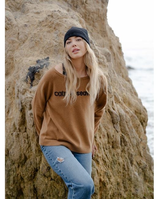 Catnip and Seaweed Black The Cashmere Beanie