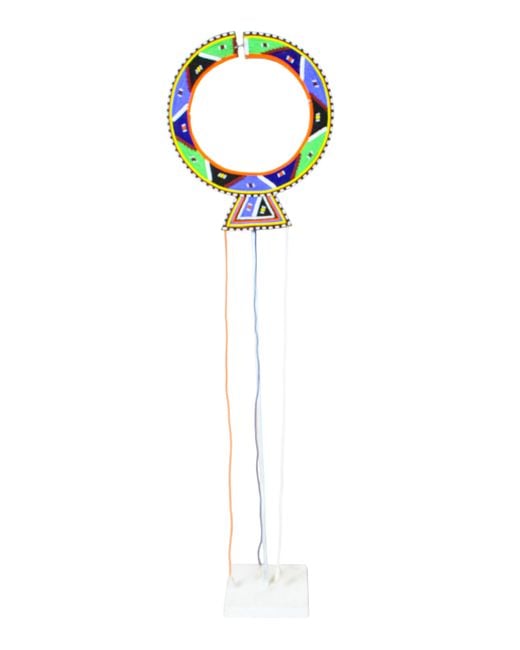 Botanical Boys Blue Kenya Maasai Beaded Necklace