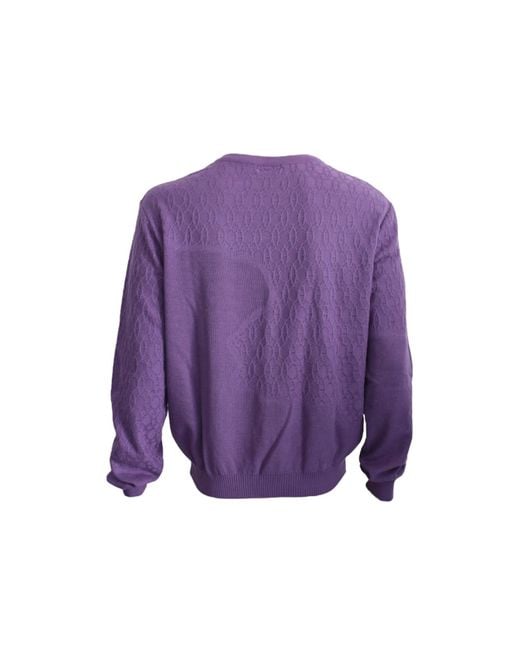 Maria Aristidou Purple Engraving Sweater for men
