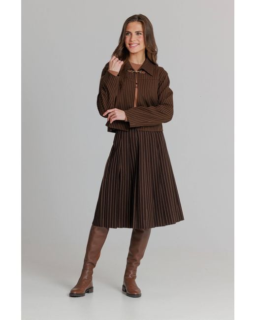 Lou&Up (Formerly Loup Clothing) Brown Pinstripe Jacket