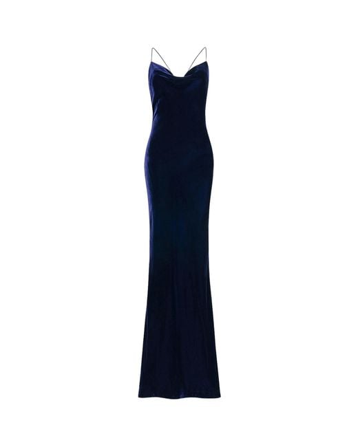 Pretty Eccentric Blue Siren Maxi Dress