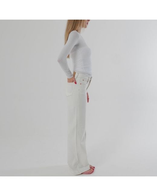 Her & Glory White Rosie Wide Leg