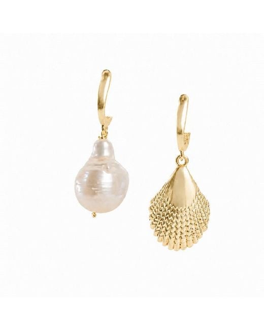 Silver Moon Metallic Marine Echoes-Plated Sterling Earrings