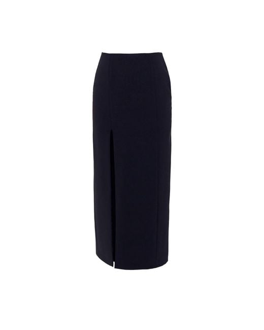 Nomi Fame Blue Noara Skirt With A Slit