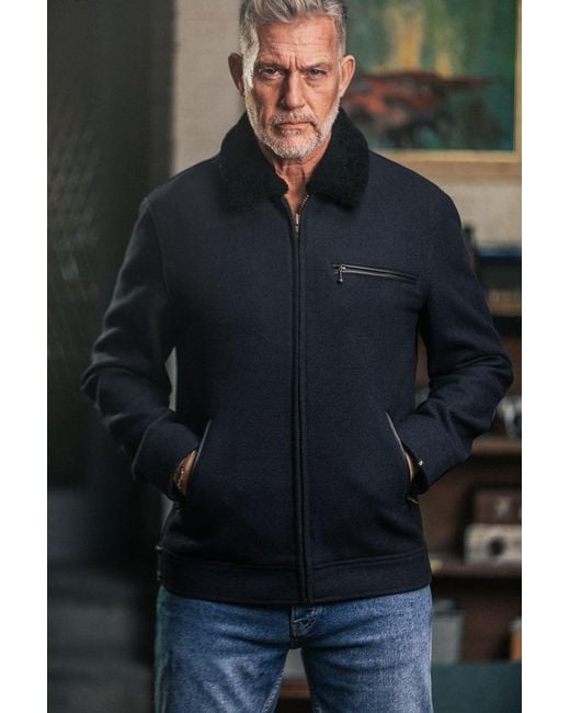 &SONS Trading Co Blue Boston Jacket for men