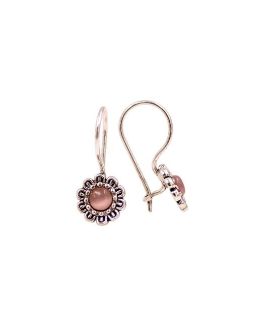 1610Istanbul Pink Istanbulite Floral Pastel Earrings
