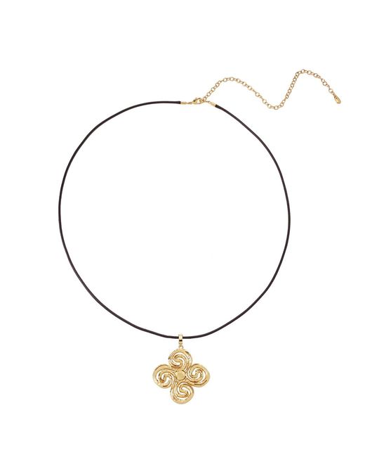 Retro Chic Metallic Eternal Spiral Necklace