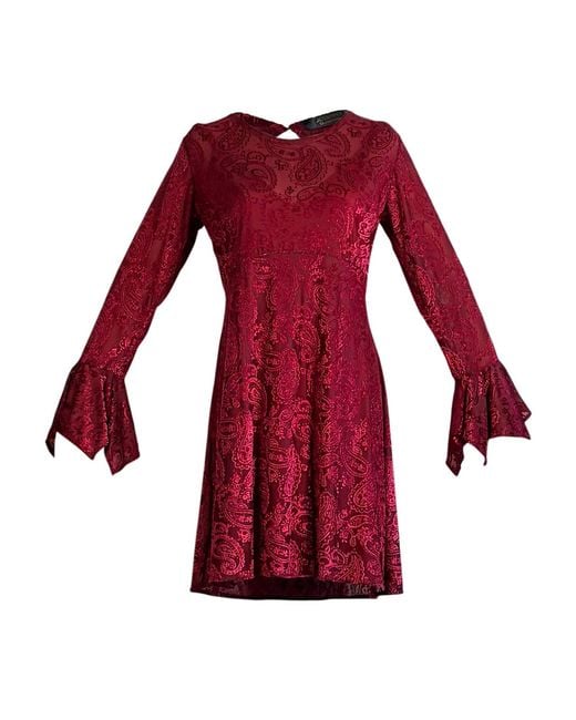 Jennafer Grace Red Jill Mini Dress