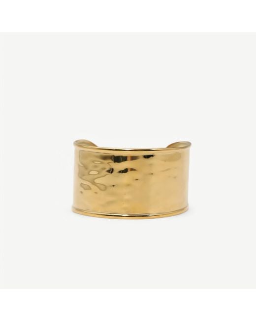 Miss Cecilia Metallic Golden Muse Chunky Cuff Bangle Bracelet
