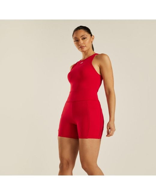 Be Athletica Red Be One Eighty Cycling Shorts